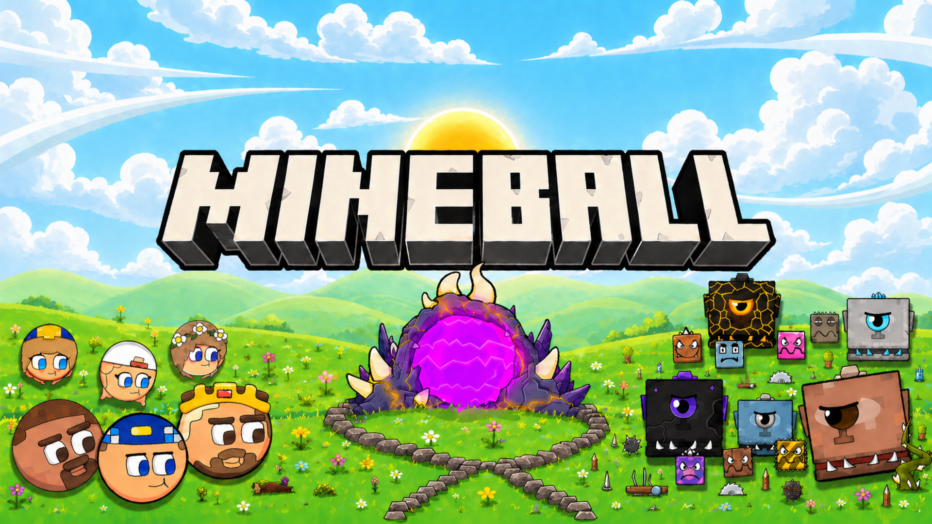 MineBall - jump, roll and rescue your friends